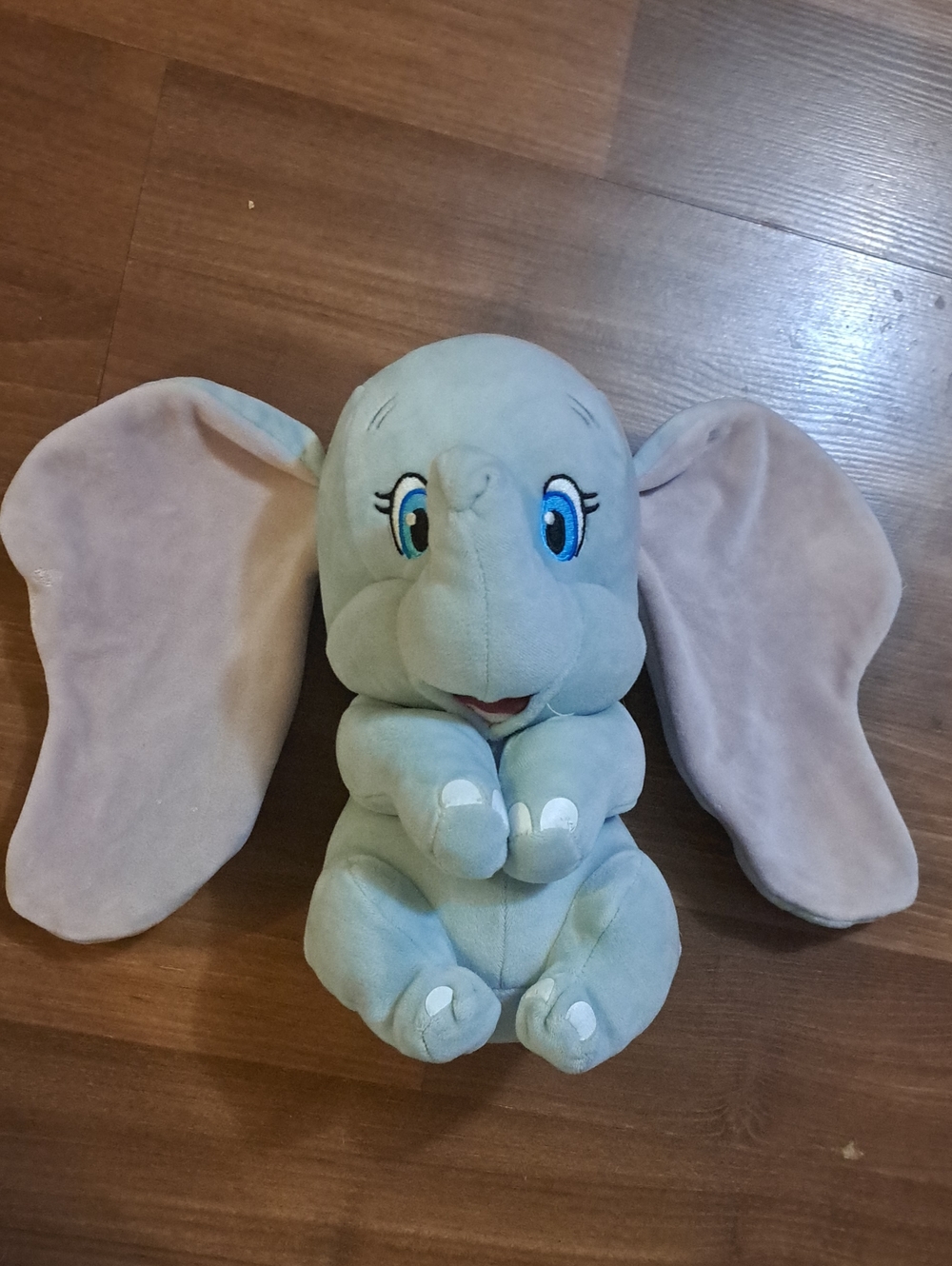 Disney Dumbo Plush Elephant Toy - Light Gray and Pink Ears